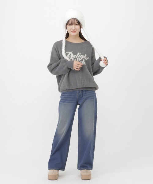 GLOBAL WORK(グローバルワーク)の「ワイドストレートデニム/AND YUA ANY/571656(デニムパンツ・キッズ・ブラック/ブルー/インディゴブルー/ライトブラウン/ブルー系5・SMALL/MEDIUM/LARGE)」の14枚目の写真