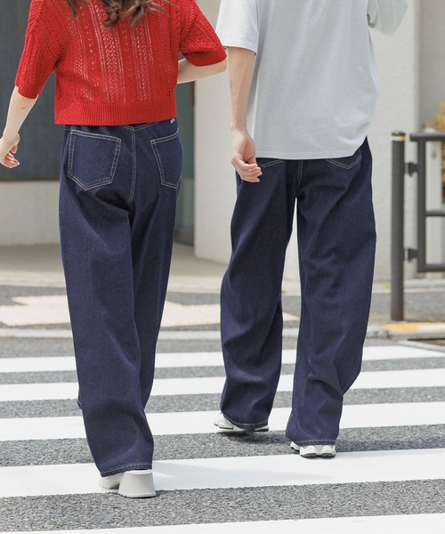 GLOBAL WORK(グローバルワーク)の「ワイドストレートデニム/AND YUA ANY/571656(デニムパンツ・キッズ・ブラック/ブルー/インディゴブルー/ライトブラウン/ブルー系5・SMALL/MEDIUM/LARGE)」の20枚目の写真