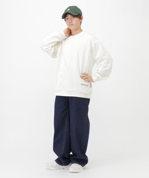 GLOBAL WORK(グローバルワーク)の「ワイドストレートデニム/AND YUA ANY/571656(デニムパンツ・キッズ・ブラック/ブルー/インディゴブルー/ライトブラウン/ブルー系5・SMALL/MEDIUM/LARGE)」の8枚目の写真