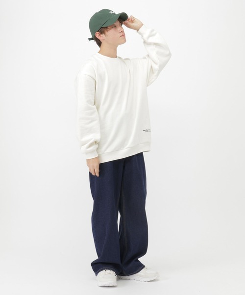 GLOBAL WORK(グローバルワーク)の「ワイドストレートデニム/AND YUA ANY/571656(デニムパンツ・キッズ・ブラック/ブルー/インディゴブルー/ライトブラウン/ブルー系5・SMALL/MEDIUM/LARGE)」の9枚目の写真