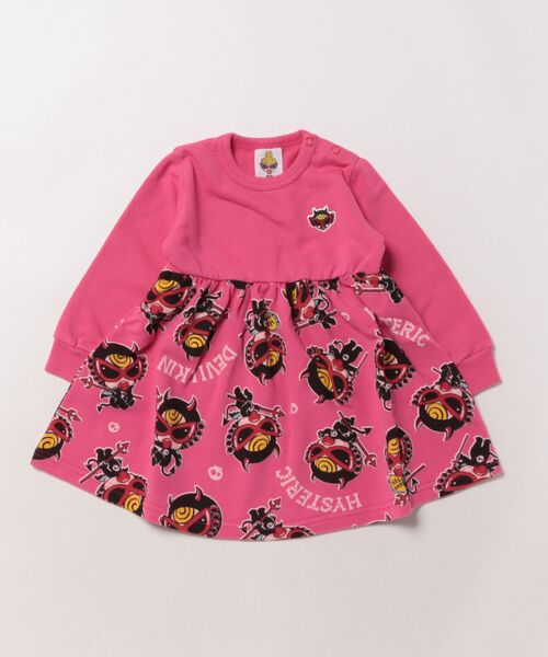 DEVILKIN総柄 裏毛ワンピース（ワンピース）｜HYSTERIC MINI