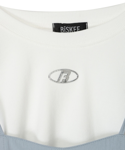 BISKEE(ビスキー)の「バルーンキャミソール×ノースリーブTシャツセット(Tシャツ/カットソー・キッズ・グレー/オフホワイト・140cm/150cm/160cm)」の8枚目の写真