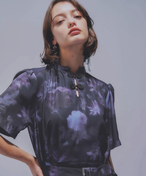 HARE（ハレ）の「Blurryフラワーワンピースガラチャイナワンピース