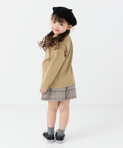 chil2(チルツー)の「ハイパーストレッチ 長袖Tシャツ(Tシャツ/カットソー・キッズ・ベージュ/ミント/ネイビー/ブラック/アイボリー/チャコールグレー・80cm/90cm/100cm/110cm/120cm/130cm/140cm/150cm)」の8枚目の写真