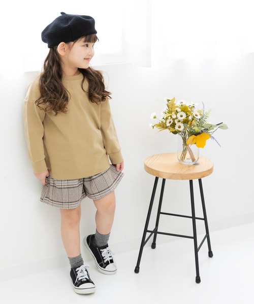 chil2(チルツー)の「ハイパーストレッチ 長袖Tシャツ(Tシャツ/カットソー・キッズ・ベージュ/ミント/ネイビー/ブラック/アイボリー/チャコールグレー・80cm/90cm/100cm/110cm/120cm/130cm/140cm/150cm)」の11枚目の写真