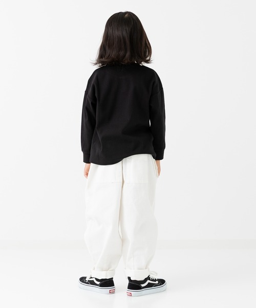 chil2(チルツー)の「ハイパーストレッチ 長袖Tシャツ(Tシャツ/カットソー・キッズ・ベージュ/ミント/ネイビー/ブラック/アイボリー/チャコールグレー・80cm/90cm/100cm/110cm/120cm/130cm/140cm/150cm)」の13枚目の写真