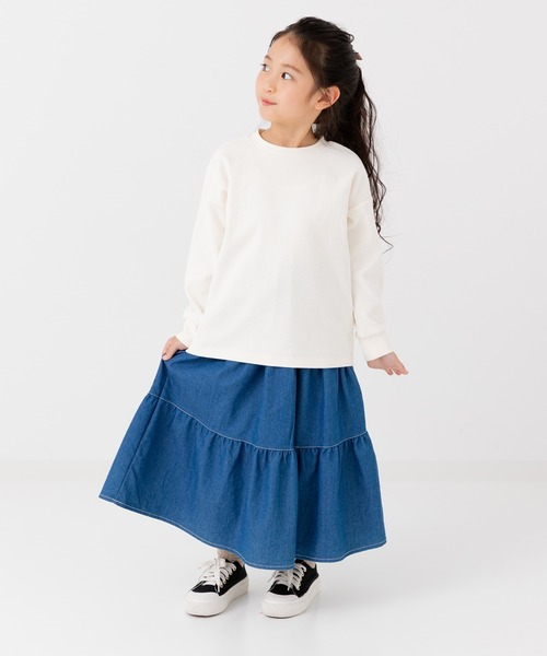 chil2(チルツー)の「ハイパーストレッチ 長袖Tシャツ(Tシャツ/カットソー・キッズ・ベージュ/ミント/ネイビー/ブラック/アイボリー/チャコールグレー・80cm/90cm/100cm/110cm/120cm/130cm/140cm/150cm)」の19枚目の写真