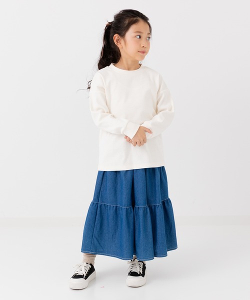 chil2(チルツー)の「ハイパーストレッチ 長袖Tシャツ(Tシャツ/カットソー・キッズ・ベージュ/ミント/ネイビー/ブラック/アイボリー/チャコールグレー・80cm/90cm/100cm/110cm/120cm/130cm/140cm/150cm)」の20枚目の写真