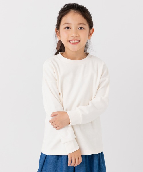 chil2(チルツー)の「ハイパーストレッチ 長袖Tシャツ(Tシャツ/カットソー・キッズ・ベージュ/ミント/ネイビー/ブラック/アイボリー/チャコールグレー・80cm/90cm/100cm/110cm/120cm/130cm/140cm/150cm)」の21枚目の写真