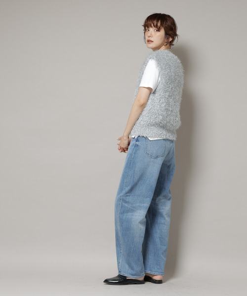 NANO universe(ナノユニバース)の「シャギーラメベスト(ベスト・レディース・ライトグレー/モカ・FREE)」の16枚目の写真