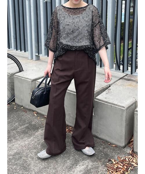 ehka sopo（エヘカソポ）の「メッシュプルオーバー（その他トップス・レディース・オフホワイト/ブルー/ブラック/ピンク/ベージュ・F）」の17枚目の写真