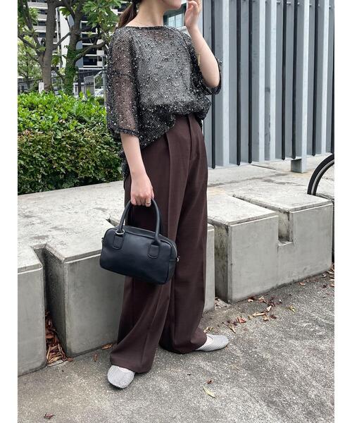 ehka sopo（エヘカソポ）の「メッシュプルオーバー（その他トップス・レディース・オフホワイト/ブルー/ブラック/ピンク/ベージュ・F）」の19枚目の写真