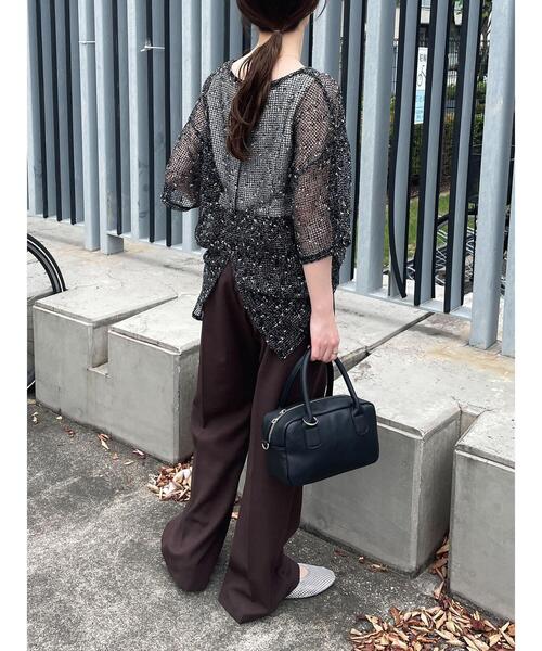 ehka sopo（エヘカソポ）の「メッシュプルオーバー（その他トップス・レディース・オフホワイト/ブルー/ブラック/ピンク/ベージュ・F）」の20枚目の写真