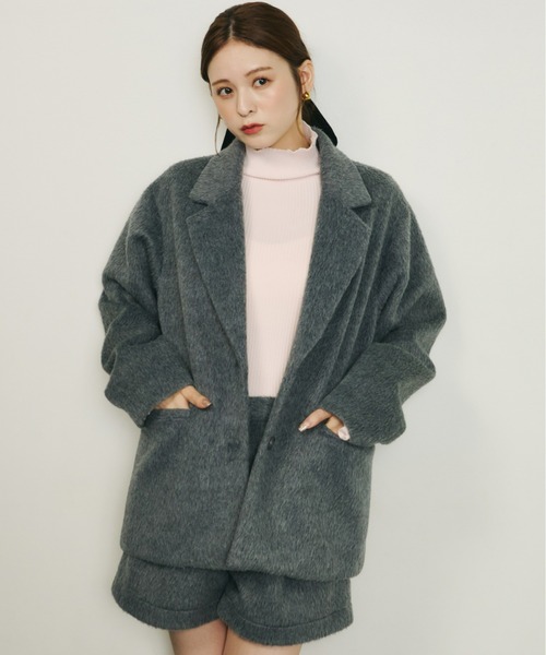 Olu. オルドット シャギーテーラードジャケット セットアップ販売 セール】シャギーテーラードジャケット[セットアップ可能]（テーラード