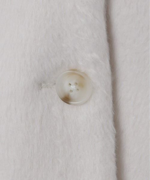 Olu.（オルドット）の「シャギーテーラードジャケット[セットアップ可能]（テーラードジャケット・レディース・グレー/ホワイト×ブラウン/アイボリー/ブラウン・1/0）」の21枚目の写真