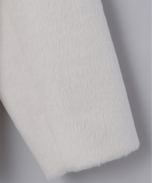 Olu.（オルドット）の「シャギーテーラードジャケット[セットアップ可能]（テーラードジャケット・レディース・グレー/ホワイト×ブラウン/アイボリー/ブラウン・1/0）」の22枚目の写真