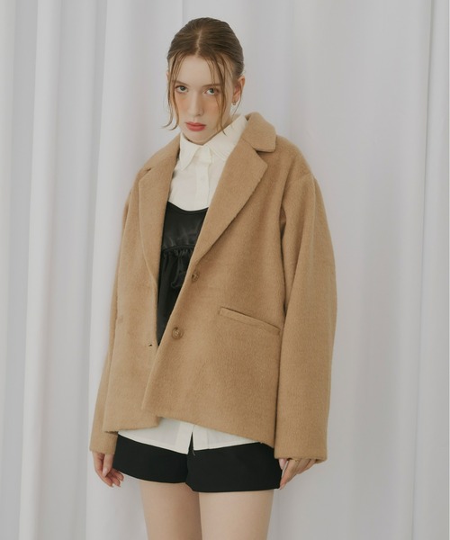 セール】シャギーテーラードジャケット[セットアップ可能]（テーラード