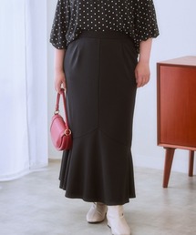 SMILE LAND | <大きいサイズ> よく伸びるやわらかマーメイドスカート(ゆったりヒップ)(スカート)