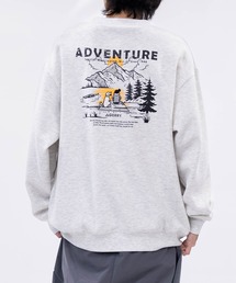 GERRY | 【ag】〔GERRY/ジェリー〕バリエーションプリント ライトウォーム裏起毛 クルーネックスウェット(スウェット)