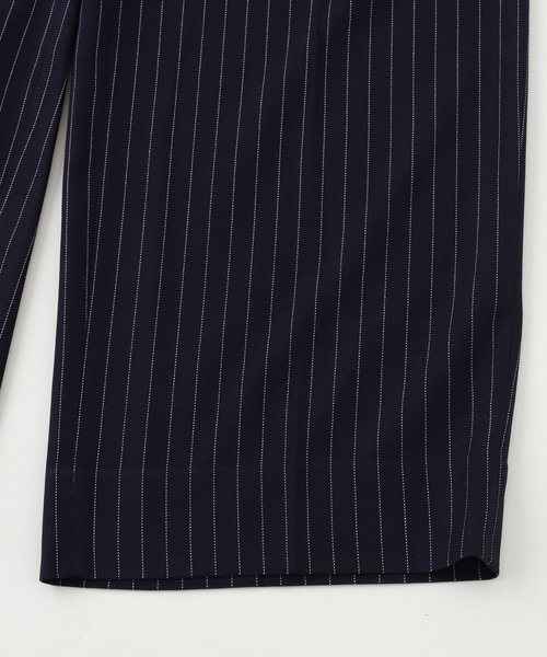 JOINT WORKS（ジョイントワークス）の「ワイドタック ストライプ トラウザーズ / Wide Tuck Stripe Trousers（その他パンツ・メンズ・ネイビー/チャコールグレー・MEDIUM/LARGE/SMALL）」の14枚目の写真