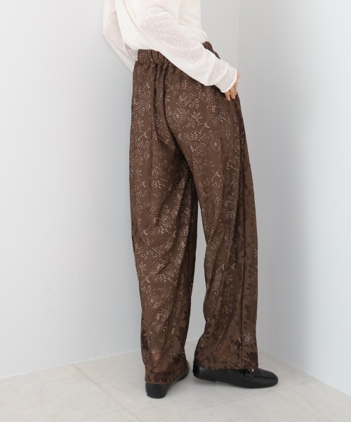 Bab（バブ）の「【S・Mサイズ展開】フラワーレースリラックスパンツ（その他パンツ・レディース・ブラウン/ブラック・S/M）」の7枚目の写真