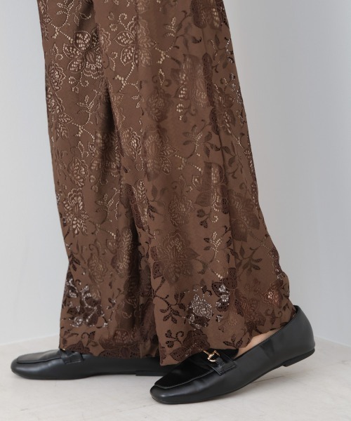 Bab（バブ）の「【S・Mサイズ展開】フラワーレースリラックスパンツ（その他パンツ・レディース・ブラウン/ブラック・S/M）」の14枚目の写真