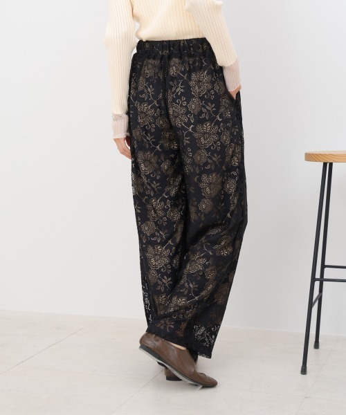 Bab（バブ）の「【S・Mサイズ展開】フラワーレースリラックスパンツ（その他パンツ・レディース・ブラウン/ブラック・S/M）」の20枚目の写真