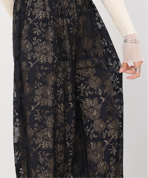 Bab（バブ）の「【S・Mサイズ展開】フラワーレースリラックスパンツ（その他パンツ・レディース・ブラウン/ブラック・S/M）」の22枚目の写真