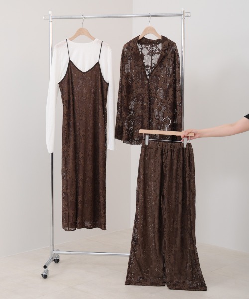 Bab（バブ）の「【S・Mサイズ展開】フラワーレースリラックスパンツ（その他パンツ・レディース・ブラウン/ブラック・S/M）」の17枚目の写真