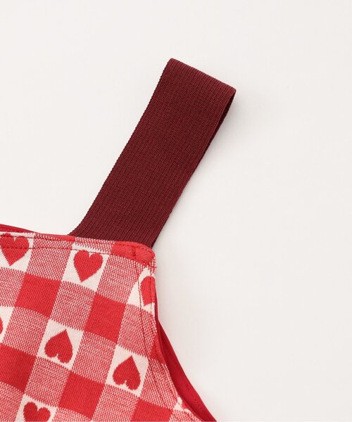 BREEZE（ブリーズ）の「【リンク/ジュニア対応】ジャガードビスチェ2PロンT（シャツ/ブラウス・キッズ・サックスブルー/ブラック/レッド・110/100/90/80/140/130/120）」の14枚目の写真