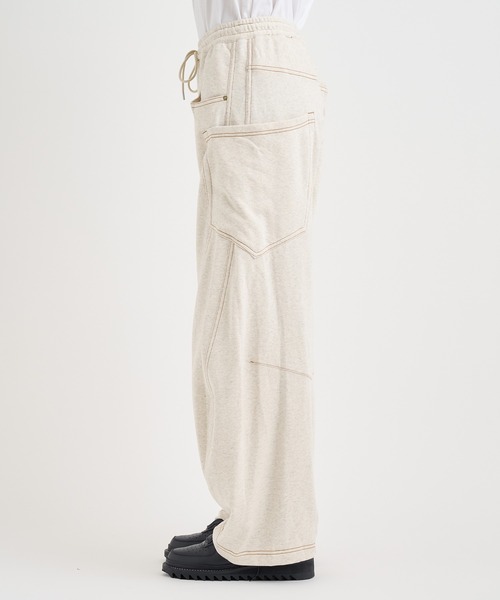 KHOKI(コッキ)の「【KHOKI / コッキ】3D cutting sweat pants(スウェットパンツ・メンズ・オフホワイト/ブラック・3/2/1)」の19枚目の写真
