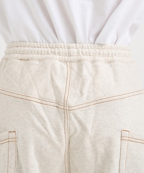 KHOKI(コッキ)の「【KHOKI / コッキ】3D cutting sweat pants(スウェットパンツ・メンズ・オフホワイト/ブラック・3/2/1)」の12枚目の写真