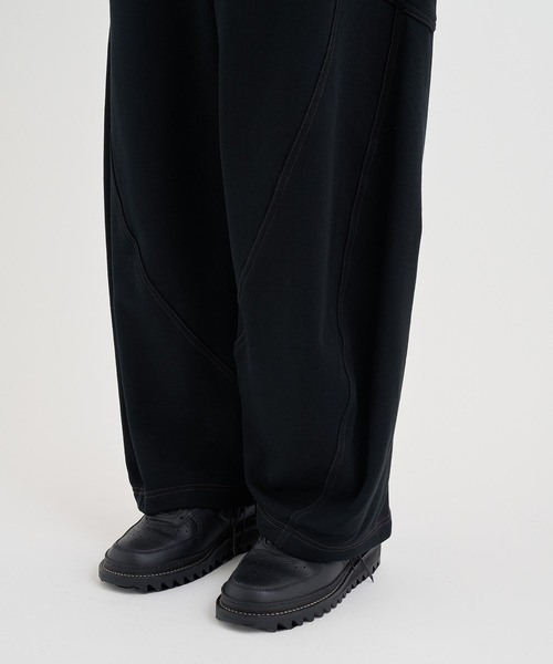 パンツ KHOKI / 3D Cut Pants *black KHOKI / コッキ】3D cutting sweat pants（スウェットパンツ