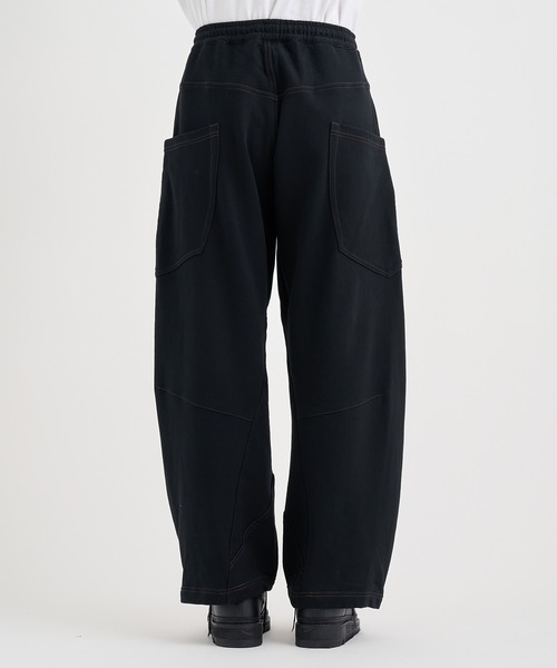パンツ KHOKI / 3D Cut Pants *black KHOKI / コッキ】3D cutting design pants（スラックス）｜KHOKI