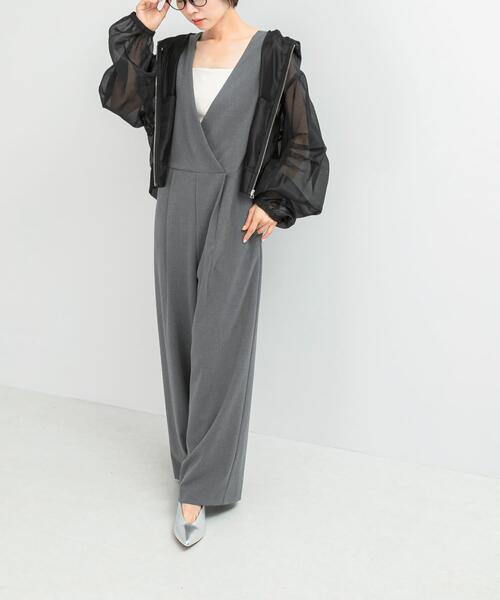 URBAN RESEARCH ROSSO WOMEN(アーバンリサーチ ロッソ)の「ELENDEEK HOODIE SHEER BLOUSON(ブルゾン・レディース・ブラック・FREE)」の4枚目の写真