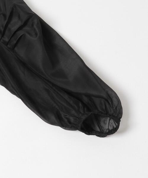 URBAN RESEARCH ROSSO WOMEN(アーバンリサーチ ロッソ)の「ELENDEEK HOODIE SHEER BLOUSON(ブルゾン・レディース・ブラック・FREE)」の9枚目の写真
