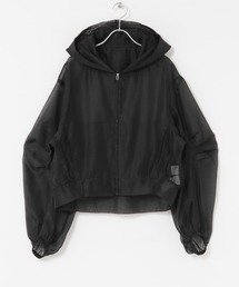 URBAN RESEARCH ROSSO WOMEN | ELENDEEK　HOODIE SHEER BLOUSON(ブルゾン)