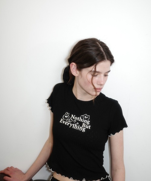 GENERAL IDEA(ジェネラルアイデア)の「GENERAL IDEA/ジェネラルアイディア eyelet lettering half t shirts Tシャツ(Tシャツ/カットソー・レディース・ブラック/ホワイト/ピンク・M/S/L)」の20枚目の写真