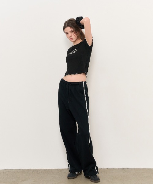 GENERAL IDEA(ジェネラルアイデア)の「GENERAL IDEA/ジェネラルアイディア eyelet lettering half t shirts Tシャツ(Tシャツ/カットソー・レディース・ブラック/ホワイト/ピンク・M/S/L)」の22枚目の写真