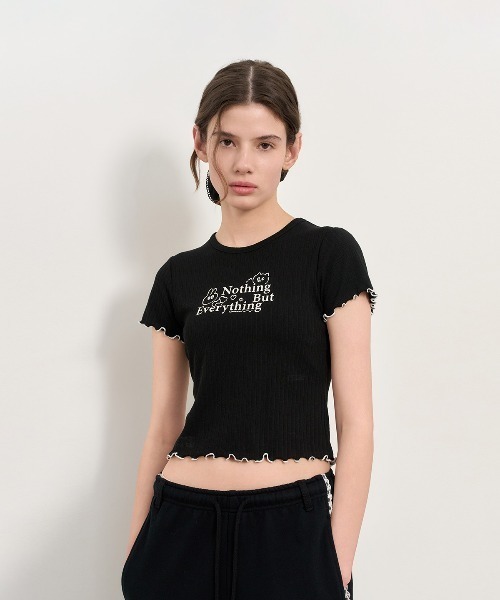 GENERAL IDEA(ジェネラルアイデア)の「GENERAL IDEA/ジェネラルアイディア eyelet lettering half t shirts Tシャツ(Tシャツ/カットソー・レディース・ブラック/ホワイト/ピンク・M/S/L)」の18枚目の写真