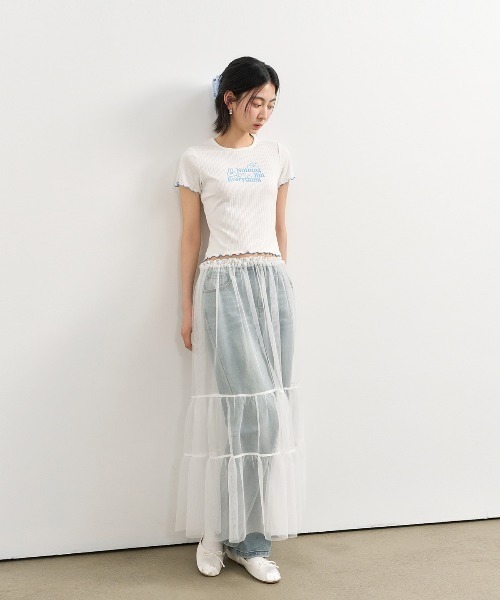 GENERAL IDEA(ジェネラルアイデア)の「GENERAL IDEA/ジェネラルアイディア eyelet lettering half t shirts Tシャツ(Tシャツ/カットソー・レディース・ブラック/ホワイト/ピンク・M/S/L)」の13枚目の写真