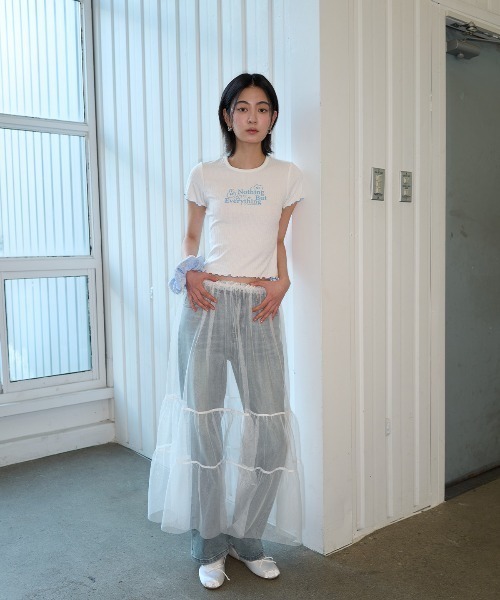 GENERAL IDEA(ジェネラルアイデア)の「GENERAL IDEA/ジェネラルアイディア eyelet lettering half t shirts Tシャツ(Tシャツ/カットソー・レディース・ブラック/ホワイト/ピンク・M/S/L)」の7枚目の写真