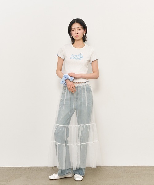 GENERAL IDEA(ジェネラルアイデア)の「GENERAL IDEA/ジェネラルアイディア eyelet lettering half t shirts Tシャツ(Tシャツ/カットソー・レディース・ブラック/ホワイト/ピンク・M/S/L)」の14枚目の写真