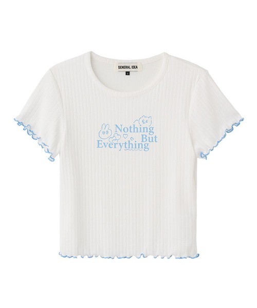 GENERAL IDEA(ジェネラルアイデア)の「GENERAL IDEA/ジェネラルアイディア eyelet lettering half t shirts Tシャツ(Tシャツ/カットソー・レディース・ブラック/ホワイト/ピンク・M/S/L)」の4枚目の写真