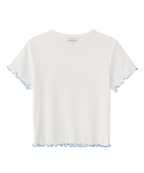 GENERAL IDEA(ジェネラルアイデア)の「GENERAL IDEA/ジェネラルアイディア eyelet lettering half t shirts Tシャツ(Tシャツ/カットソー・レディース・ブラック/ホワイト/ピンク・M/S/L)」の5枚目の写真