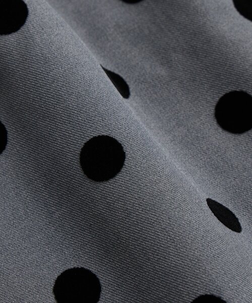 un dix cors（アンディコール）の「《大人可愛い・着映え力抜群◎》ツイルフロッキードットパンツ（チノパンツ・レディース・ブラック/グレー・FREE）」の21枚目の写真