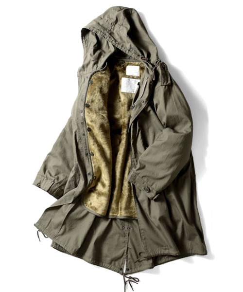 HOUSTON（ヒューストン）の「【カラー・サイズ追加】【6サイズ展開】HOUSTON ヒューストン M-51 PARKA モッズコート 3WAY コート＆キルティングライナー2点セット（モッズコート・メンズ・ブラック/オリーブ/ベージュ・XXXS/XXS/XS/S/M/L）」の3枚目の写真