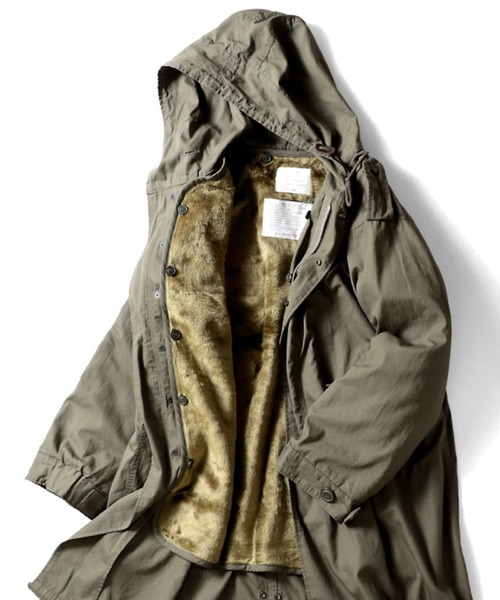 HOUSTON（ヒューストン）の「【カラー・サイズ追加】【6サイズ展開】HOUSTON ヒューストン M-51 PARKA モッズコート 3WAY コート＆キルティングライナー2点セット（モッズコート・メンズ・ブラック/オリーブ/ベージュ・XXXS/XXS/XS/S/M/L）」の4枚目の写真