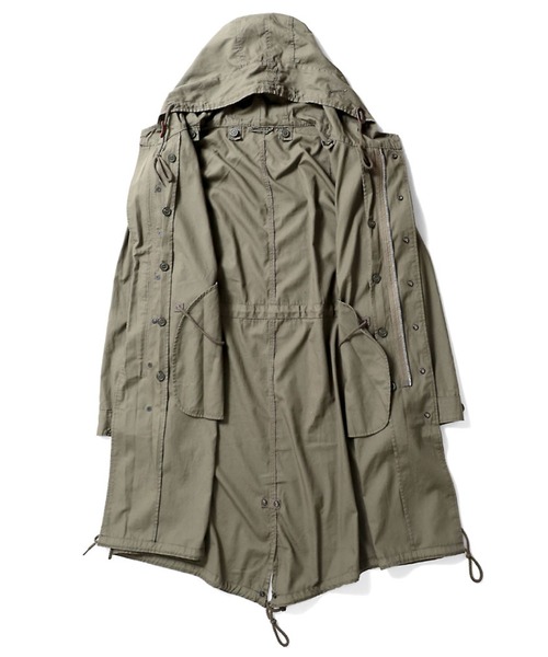 HOUSTON（ヒューストン）の「【カラー・サイズ追加】【6サイズ展開】HOUSTON ヒューストン M-51 PARKA モッズコート 3WAY コート＆キルティングライナー2点セット（モッズコート・メンズ・ブラック/オリーブ/ベージュ・XXXS/XXS/XS/S/M/L）」の7枚目の写真