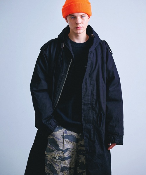 HOUSTON（ヒューストン）の「【カラー・サイズ追加】【6サイズ展開】HOUSTON ヒューストン M-51 PARKA モッズコート 3WAY コート＆キルティングライナー2点セット（モッズコート・メンズ・ブラック/オリーブ/ベージュ・XXXS/XXS/XS/S/M/L）」の8枚目の写真